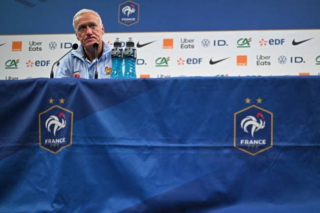 Didier Deschamps press conference, PK, Pressekonferenz - Clairefontaine Fance s head coach Didier Deschamps gives a press conference at French national soccer center in Clairefontaine near Paris, France on May 29, 2024. Photo by Eliot Blondet ABACAPRESS.COM Clairefontaine France  Copyright: xBlondetxEliot ABACAx