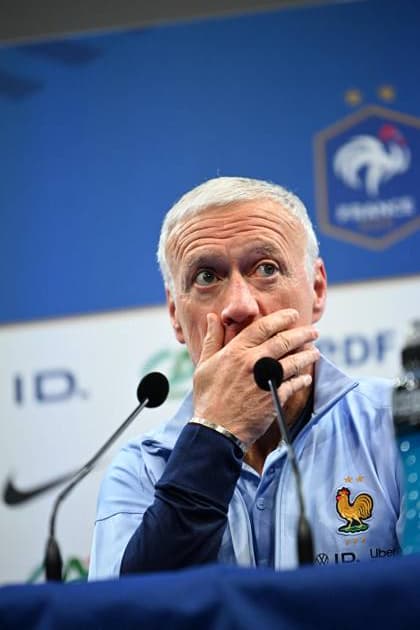 Sport Bilder des Tages Didier Deschamps press conference, PK, Pressekonferenz - Clairefontaine Fance s head coach Didier Deschamps gives a press conference at French national soccer center in Clairefontaine near Paris, France on May 29, 2024. Photo by Eliot Blondet ABACAPRESS.COM Clairefontaine France  Copyright: xBlondetxEliot ABACAx