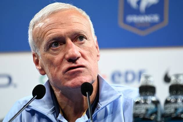 Didier Deschamps press conference, PK, Pressekonferenz - Clairefontaine Fance s head coach Didier Deschamps gives a press conference at French national soccer center in Clairefontaine near Paris, France on May 29, 2024. Photo by Eliot Blondet ABACAPRESS.COM Clairefontaine France  Copyright: xBlondetxEliot ABACAx