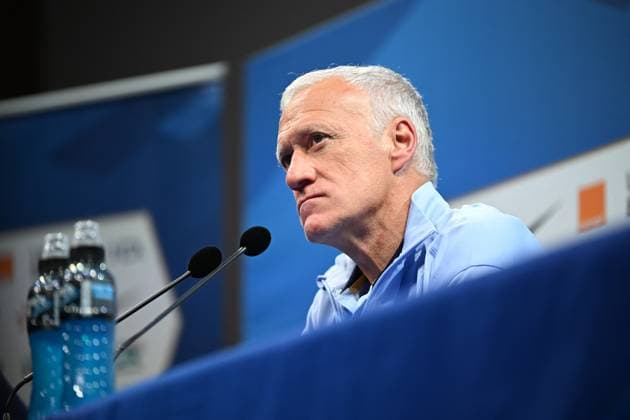 Didier Deschamps press conference, PK, Pressekonferenz - Clairefontaine Fance s head coach Didier Deschamps gives a press conference at French national soccer center in Clairefontaine near Paris, France on May 29, 2024. Photo by Eliot Blondet ABACAPRESS.COM Clairefontaine France  Copyright: xBlondetxEliot ABACAx