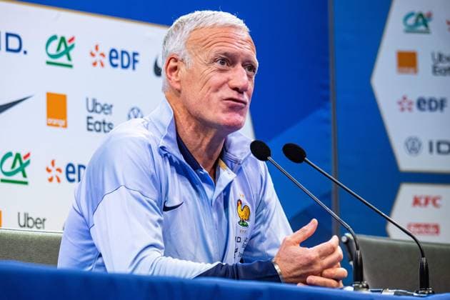 Didier Deschamps FOOTBALL : ConfÃ rence de press de lÂ’Equipe de France - 29 05 2024 BaptisteAutissier Panoramic 