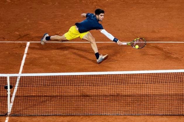 TENNIS - French Open 2024 PARIS,FRANCE,29.MAY.24 - TENNIS - ATP, Tennis Herren World Tour, French Open, Roland Garros, Grand Slam. Image shows Carlos Alcaraz (ESP).  GEPAxpictures xPatrickxSteiner