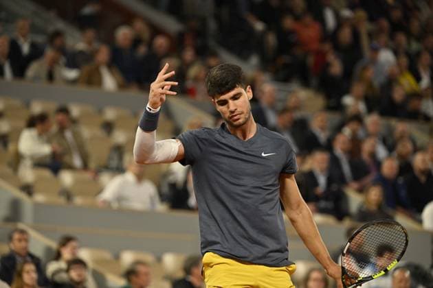 Tennis : Roland Garros 2024 - Carlos Alcaraz - Espagne Tennis : Roland Garros 2024 - France - 29 05 2024 ChrysleneCaillaud Panoramic 