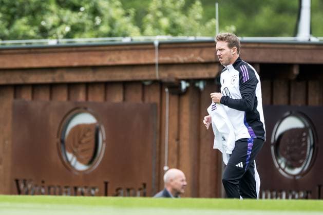 DFB Training Camp Training 29 05 2024 Julian Nagelsmann Coach Germany on the way to the training ground DFB Training Camp Training Blankenhain, Golf Spa Resort Weimarer Land on 29 05 2024 Copyright: xBEAUTIFULxSPORTS Wunderlx