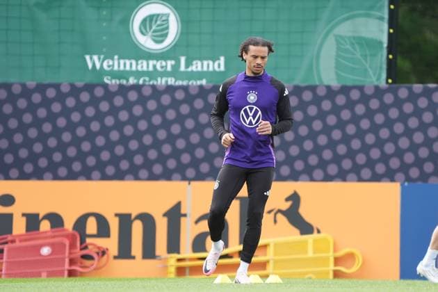 Leroy Sane Germany Blankenhain 29 05 2024 Training camp for the German national team in preparation for the European Championship, Golf Resort Weimarer Land