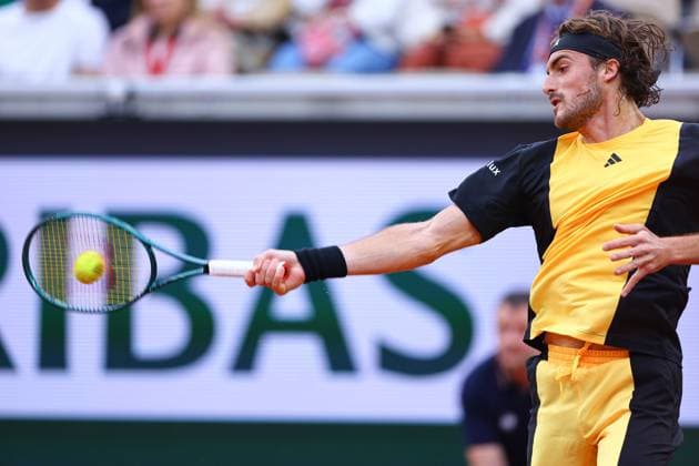 2024.05.29 Paryz Tenis French Open Roland Garros 2024 Daniel Altmaier - Stefanos Tsitsipas N Z Stefanos Tsitsipas Foto Pawel Andrachiewicz PressFocus 2024.05.29 Paris Tennis French Open Roland Garros 2024 Daniel Altmaier - Stefanos Tsitsipas Stefanos Tsitsipas Photo Pawel Andrachiewicz PressFocus NEWSPIX.PL --- Newspix.pl POLAND OUT!  20240529_PF_PA123