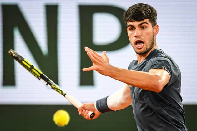 May 29, 2024, Paris, France, France: Carlos ALCARAZ of Spain during the fourth day of Roland-Garros 2024, French Open 2024, Grand Slam tennis tournament at the Roland-Garros Stadium on May 29, 2024 in Paris, France. Paris France - ZUMAm308 20240529_zsp_m308_012 Copyright: xMatthieuxMirvillex