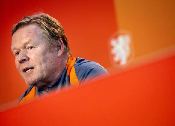 ZEIST - National coach Ronald Koeman during a press conference, PK, Pressekonferenz of the Dutch national team, Nationalteam on the KNVB Campus on May 29, 2024 in Zeist, the Netherlands. The Dutch national team is preparing for the European Football Championship in Germany. ANP KOEN VAN WEEL UEFA EURO, EM, Europameisterschaft,Fussball 2024 Germany 2024 xVIxANPxSportx xxANPxIVx 499876529 originalFilename: 499876529.jpg