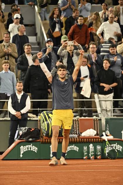 Tennis : Roland Garros 2024 - Carlos Alcaraz - Espagne Tennis : Roland Garros 2024 - France - 29 05 2024 ChrysleneCaillaud Panoramic 