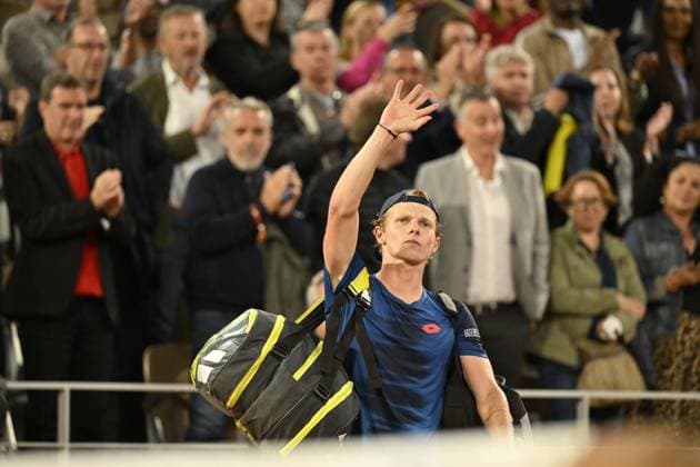 Tennis : Roland Garros 2024 - Jesper de Jong - Hollande Tennis : Roland Garros 2024 - France - 29 05 2024 ChrysleneCaillaud Panoramic 