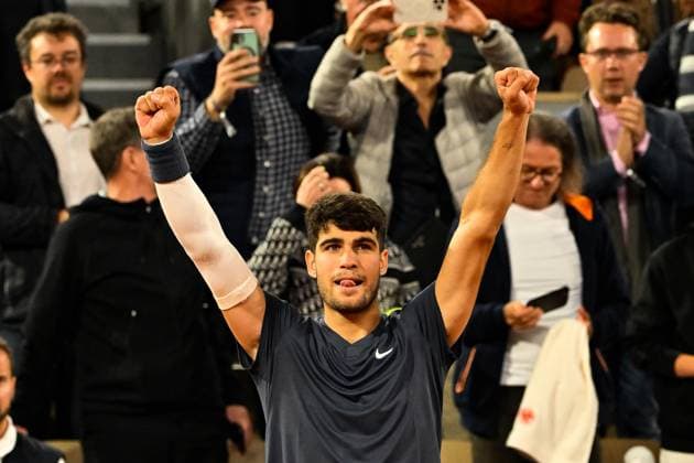 Tennis : Roland Garros 2024 - Carlos Alcaraz - Espagne Tennis : Roland Garros 2024 - France - 29 05 2024 ChrysleneCaillaud Panoramic 