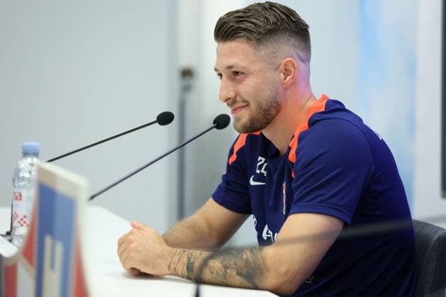 Croatia - preparations for the UEFA EURO, EM, Europameisterschaft,Fussball 2024: press conference, PK, Pressekonferenz Marco Pasalic of Croatia speaks on a press conference of the Croatian national football team at the HNK Rijeka stadium in Rijeka, Croatia, on May 29, 2024. as part of preparations for the UEFA Euro 2024. NelxPavletic PIXSELL