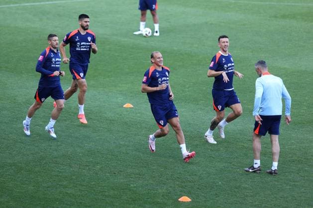 Croatia - preparations for the UEFA EURO, EM, Europameisterschaft,Fussball 2024: training session Andrej Kramaric, Martin Erlic, Domagoj Vida and Ivan Perisic of Croatia during training session of the Croatian national football team at the HNK Rijeka stadium in Rijeka, Croatia, on May 29, 2024. as part of preparations for the UEFA Euro 2024. NelxPavletic PIXSELL