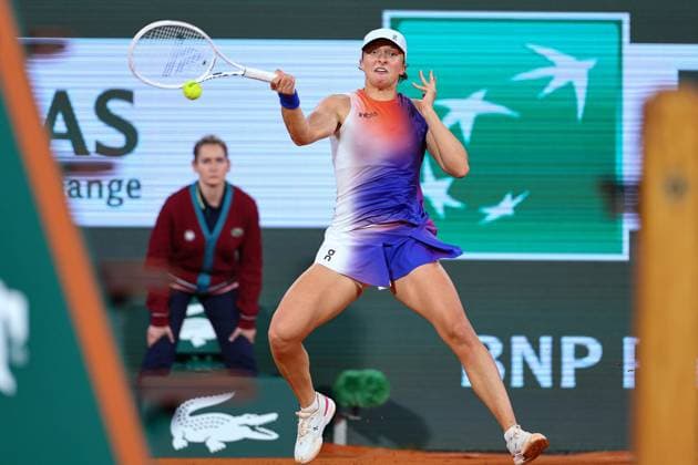 2024.05.29 Paryz Tenis French Open Roland Garros 2024 Iga Swiatek - Naomi Osaka N Z Iga Swiatek Foto Pawel Andrachiewicz PressFocus 2024.05.29 Paris Tennis French Open Roland Garros 2024 Iga Swiatek - Naomi Osaka Iga Swiatek Photo Pawel Andrachiewicz PressFocus NEWSPIX.PL --- Newspix.pl POLAND OUT!  20240529_PF_PA276