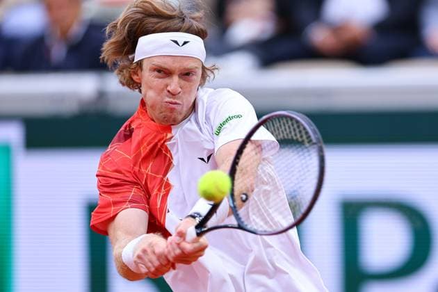 2024.05.29 Paryz Tenis French Open Roland Garros 2024 Andrey Rublev - Pedro Martinez N Z Andrey Rublev Foto Pawel Andrachiewicz PressFocus 2024.05.29 Paris Tennis French Open Roland Garros 2024 Andrey Rublev - Pedro Martinez Andrey Rublev Photo Pawel Andrachiewicz PressFocus NEWSPIX.PL --- Newspix.pl POLAND OUT!  20240529_PF_PA373