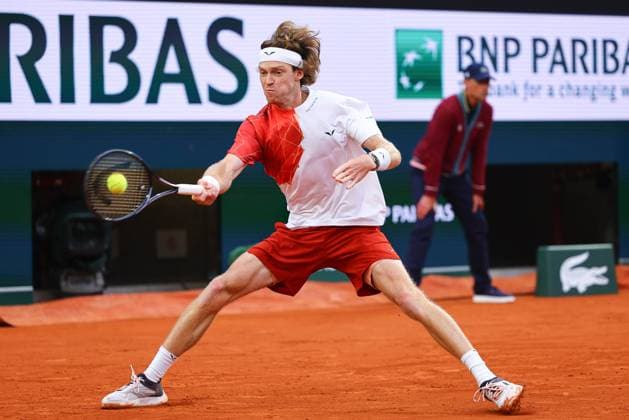 2024.05.29 Paryz Tenis French Open Roland Garros 2024 Andrey Rublev - Pedro Martinez N Z Andrey Rublev Foto Pawel Andrachiewicz PressFocus 2024.05.29 Paris Tennis French Open Roland Garros 2024 Andrey Rublev - Pedro Martinez Andrey Rublev Photo Pawel Andrachiewicz PressFocus NEWSPIX.PL --- Newspix.pl POLAND OUT!  20240529_PF_PA383