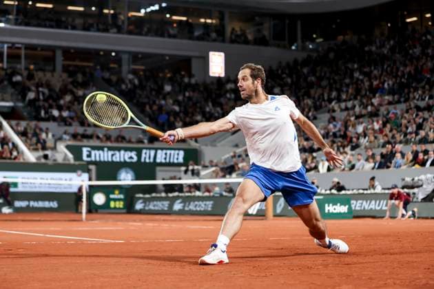 TENNIS - French Open 2024 PARIS,FRANCE,28.MAY.24 - TENNIS - WTA, Tennis Damen Tour, French Open, Roland Garros, Grand Slam. Image shows Richard Gasquet (FRA).  GEPAxpictures xPatrickxSteiner