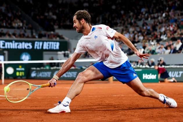 TENNIS - French Open 2024 PARIS,FRANCE,28.MAY.24 - TENNIS - WTA, Tennis Damen Tour, French Open, Roland Garros, Grand Slam. Image shows Richard Gasquet (FRA).  GEPAxpictures xPatrickxSteiner