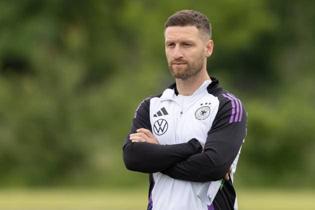 Training of the U16 junior national team Shkodran Mustafi at the training of the U16 junior national team Training of the U16 junior national team at the DFB Campus in Frankfurt am Main on May 29, 2024 , Frankfurt am Main Hessen Germany DFB Campus