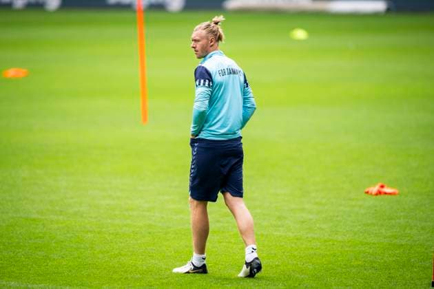 Simon Kjaer, when the Danish national football team trains at Broendby Stadium on Thursday, May 30, 2024 The team is preparing for the UEFA EURO 2024 European Football Championship Photo Ida Marie Odgaard Ritzau Scanpix , Broendby Denmark  Copyright: RitzauxScanpix IdaxMariexOdgaardx spdk20240530-113331-L