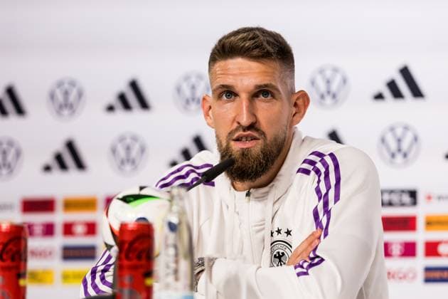 DFB Training Camp Press Conference 30 05 2024 Robert Andrich Germany DFB Training Camp Press Conference Blankenhain, Schloss Blankenhain on 30 05 2024 Copyright: xBEAUTIFULxSPORTS Wunderlx