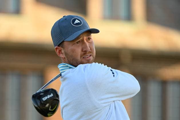 ANCASTER, ON - MAY 30: Daniel Berger (USA) watches his tee shot on 10 during the first round of the RBC Canadian Open on May 30, 2024 at Hamilton Golf & Country Club in Ancaster, Ontario, Canada. (Photo by Ken Murray Icon Sportswire) GOLF: MAY 30 PGA, Golf Herren RBC Canadian Open EDITORIAL USE ONLY Icon240530003