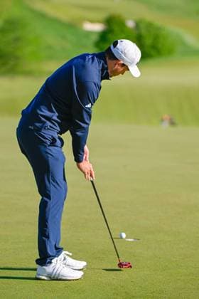ANCASTER, ON - MAY 30: Nick Taylor (CAN) lips out his par putt on 10 during the first round of the RBC Canadian Open on May 30, 2024 at Hamilton Golf & Country Club in Ancaster, Ontario, Canada. (Photo by Ken Murray Icon Sportswire) GOLF: MAY 30 PGA, Golf Herren RBC Canadian Open EDITORIAL USE ONLY Icon240530017