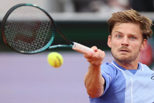 Belgian David Goffin pictured in action during a tennis match against German Zverev, in the second round of the men s singles, at the Roland Garros French Open tennis tournament, in Paris, France, Thursday 30 May 2024. This year s tournament takes place from 26 May to 09 June. BENOITxDOPPAGNE  x93626160x