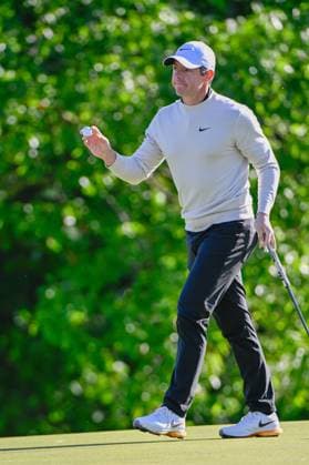 ANCASTER, ON - MAY 30: Rory McIlroy (NIR) after sinking his par putt on 11 during the first round of the RBC Canadian Open on May 30, 2024 at Hamilton Golf & Country Club in Ancaster, Ontario, Canada. (Photo by Ken Murray Icon Sportswire) GOLF: MAY 30 PGA, Golf Herren RBC Canadian Open EDITORIAL USE ONLY Icon240530026