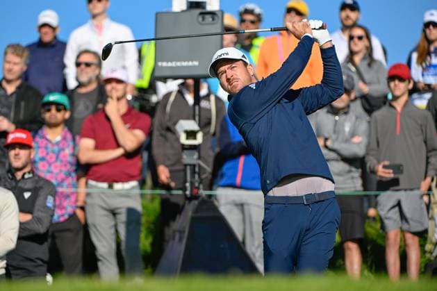 ANCASTER, ON - MAY 30: Nick Taylor (CAN) watches his tee shot on 12 during the first round of the RBC Canadian Open on May 30, 2024 at Hamilton Golf & Country Club in Ancaster, Ontario, Canada. (Photo by Ken Murray Icon Sportswire) GOLF: MAY 30 PGA, Golf Herren RBC Canadian Open EDITORIAL USE ONLY Icon240530027