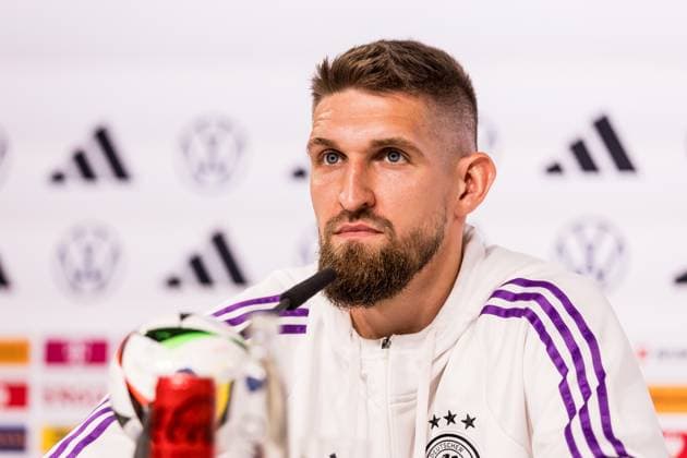 DFB Training Camp Press Conference 30 05 2024 Robert Andrich Germany DFB Training Camp Press Conference Blankenhain, Schloss Blankenhain on 30 05 2024 Copyright: xBEAUTIFULxSPORTS Wunderlx
