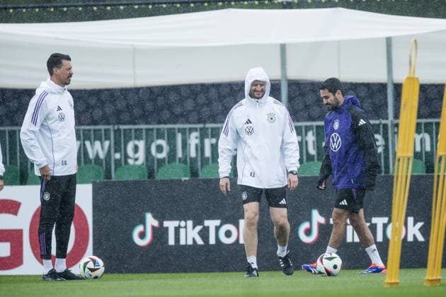 DFB training camp training 30 05 2024 Ilkay Gündogan Germany on the ball in training DFB training camp training Blankenhain, Golf Spa Resort Weimarer Land on 30 05 2024 Copyright: xBEAUTIFULxSPORTS Wunderlx
