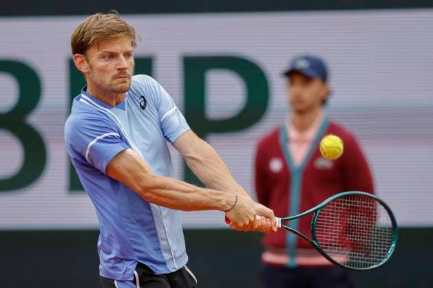 May 30, 2024, Paris, Paris, France: David Goffin (BEL) in action during the tennis Grand Slam of Roland Garros 2024, day 4, match between Alexander Zverev (GER) and David Goffin (BEL) at Roland Garros Stadium - on 30 2024.Paris - France Paris France - ZUMAb253 20240530_zsp_b253_045 Copyright: xLoicxBaratouxx