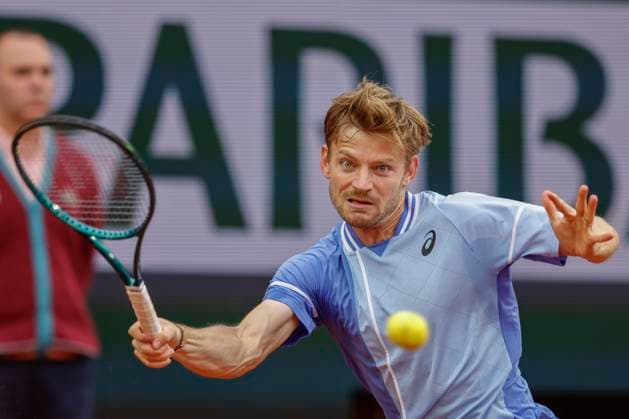 May 30, 2024, Paris, Paris, France: David Goffin (BEL) in action during the tennis Grand Slam of Roland Garros 2024, day 4, match between Alexander Zverev (GER) and David Goffin (BEL) at Roland Garros Stadium - on 30 2024.Paris - France Paris France - ZUMAb253 20240530_zsp_b253_050 Copyright: xLoicxBaratouxx
