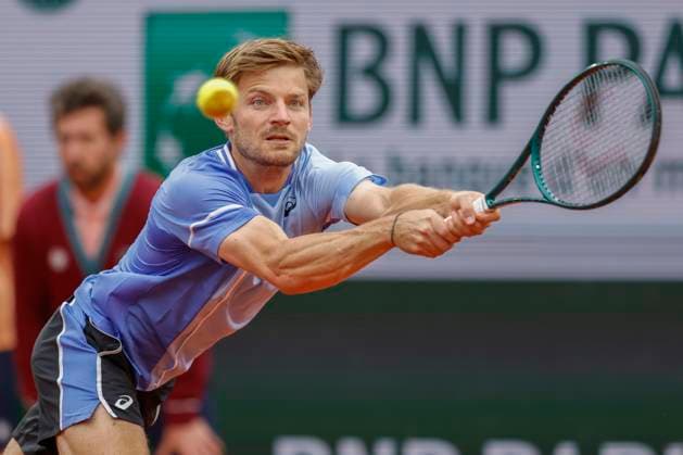 May 30, 2024, Paris, Paris, France: David Goffin (BEL) in action during the tennis Grand Slam of Roland Garros 2024, day 4, match between Alexander Zverev (GER) and David Goffin (BEL) at Roland Garros Stadium - on 30 2024.Paris - France Paris France - ZUMAb253 20240530_zsp_b253_051 Copyright: xLoicxBaratouxx