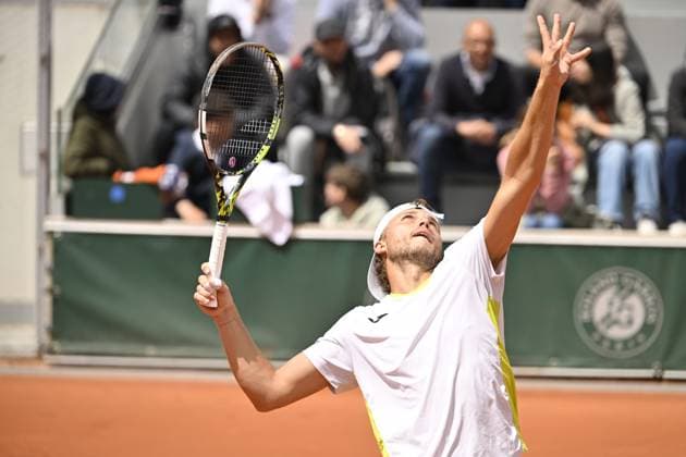 Tennis : Roland Garros 2024 - Alexandre Muller - France Tennis : Roland Garros 2024 - France - 30 05 2024 ChrysleneCaillaud Panoramic 