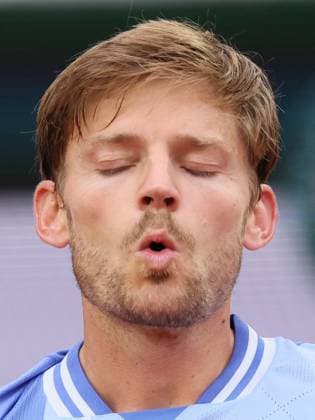 Belgian David Goffin reacts during a tennis match against German Zverev, in the second round of the men s singles, at the Roland Garros French Open tennis tournament, in Paris, France, Thursday 30 May 2024. This year s tournament takes place from 26 May to 09 June. BENOITxDOPPAGNE  x93628673x