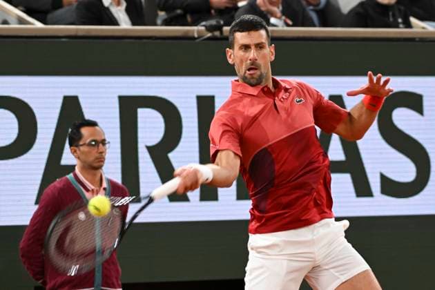 Novak Djokovic (SRB) Vs Roberto Carballes Baena (ESP) TENNIS : Roland Garros 2024 - 30 05 2024 MichaelBaucher Panoramic 
