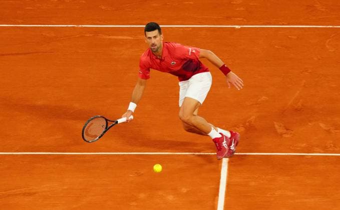 Novak Djokovic in second round action French Open Tennis, Day 5, Tennis, Roland Garros, Paris, France - 30 May 2024  Copyright: xJavierxGarcia Shutterstockx 14513421as