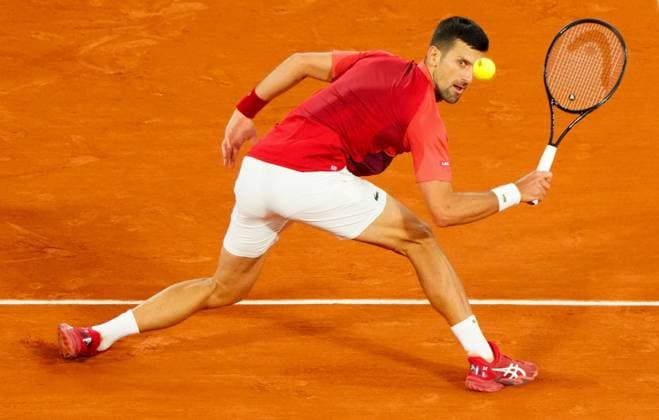 Novak Djokovic in second round action French Open Tennis, Day 5, Tennis, Roland Garros, Paris, France - 30 May 2024  Copyright: xJavierxGarcia Shutterstockx 14513421bh