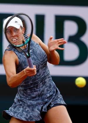 May 30, 2024, Paris, Paris, France: Madison Keys (USA) in action during the tennis Grand Slam of Roland Garros 2024, day 4, match between Madison Keys (USA) and Mayar Sherif (EGY) at Roland Garros Stadium - on 30 2024.Paris - France Paris France - ZUMAb253 20240530_zsp_b253_059 Copyright: xLoicxBaratouxx