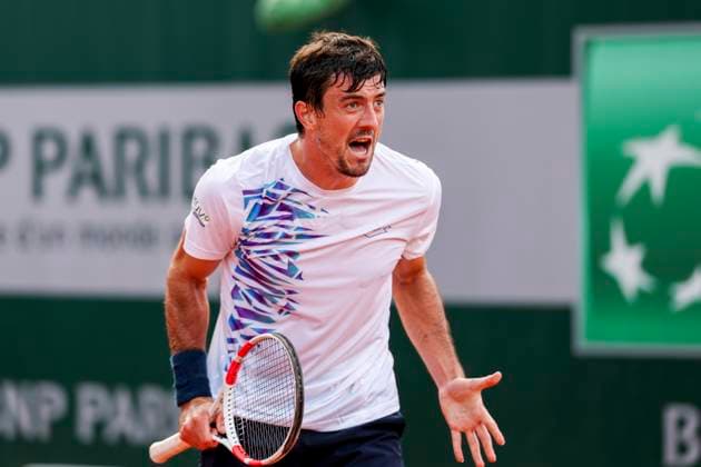 TENNIS - French Open 2024 PARIS,FRANCE,30.MAY.24 - TENNIS - ATP, Tennis Herren World Tour, French Open, Roland Garros, Grand Slam. Image shows the rejoicing of Sebastian Ofner (AUT).  GEPAxpictures xPatrickxSteiner