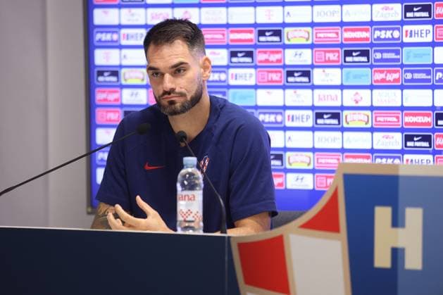 Croatia National Football Team - press conference, PK, Pressekonferenz Ivica Ivusic of Croatia speaks on a press conference of the Croatian national football team at the HNK Rijeka stadium in Rijeka, Croatia, on May 30, 2024. as part of preparations for the UEFA EURO, EM, Europameisterschaft,Fussball 2024. NelxPavletic PIXSELL