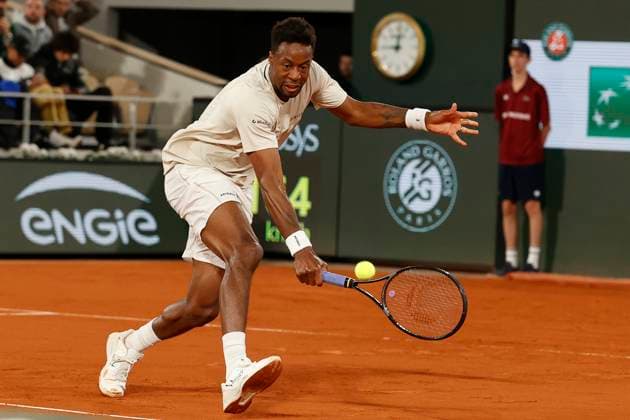 May 30, 2024, Paris, Paris, France: Gael Monfils (FRA) in action during the tennis Grand Slam of Roland Garros 2024, day 4, match between Gael Monfils (FRA) and Lorenzo Musetti (ITA) at Roland Garros Stadium - on 30 2024.Paris - France Paris France - ZUMAb253 20240530_zsp_b253_098 Copyright: xLoicxBaratouxx