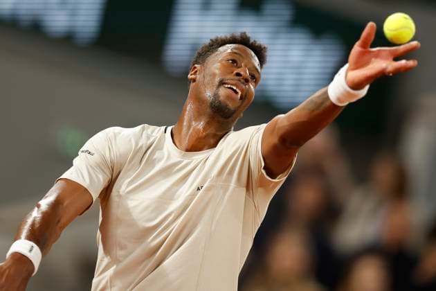 May 30, 2024, Paris, Paris, France: Gael Monfils (FRA) in action during the tennis Grand Slam of Roland Garros 2024, day 4, match between Gael Monfils (FRA) and Lorenzo Musetti (ITA) at Roland Garros Stadium - on 30 2024.Paris - France Paris France - ZUMAb253 20240530_zsp_b253_105 Copyright: xLoicxBaratouxx