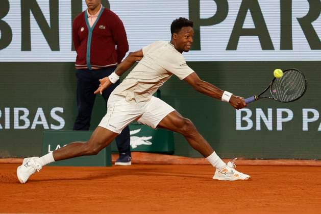 May 30, 2024, Paris, Paris, France: Gael Monfils (FRA) in action during the tennis Grand Slam of Roland Garros 2024, day 4, match between Gael Monfils (FRA) and Lorenzo Musetti (ITA) at Roland Garros Stadium - on 30 2024.Paris - France Paris France - ZUMAb253 20240530_zsp_b253_113 Copyright: xLoicxBaratouxx