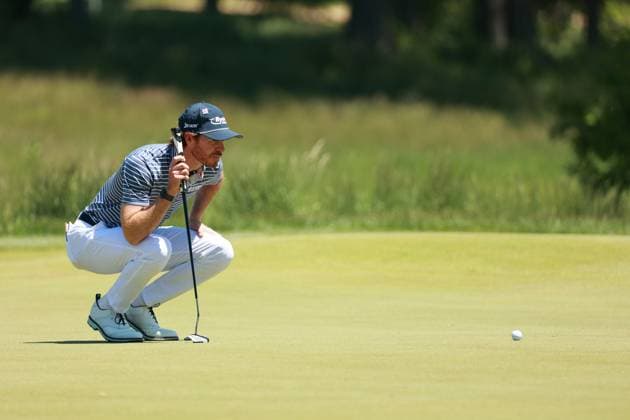 RBC Canadian Open Sam Ryder of the United State lines up his putt on the first green during the first round of the RBC Canadian Open at Hamilton Golf & Country Club, Ancaster, Ontario, Canada on Thursday, May 30, 2024. Ancaster Ontario United States  Copyright: xJorgexLemusx originalFilename:lemus-rbccanad240530_npNph.jpg