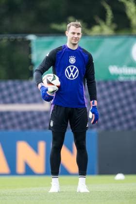 DFB training camp training 31 05 2024 Manuel Neuer Germany with ball DFB training camp training Blankenhain, Golf Spa Resort Weimarer Land on 31 05 2024 Copyright: xBEAUTIFULxSPORTS Wunderlx