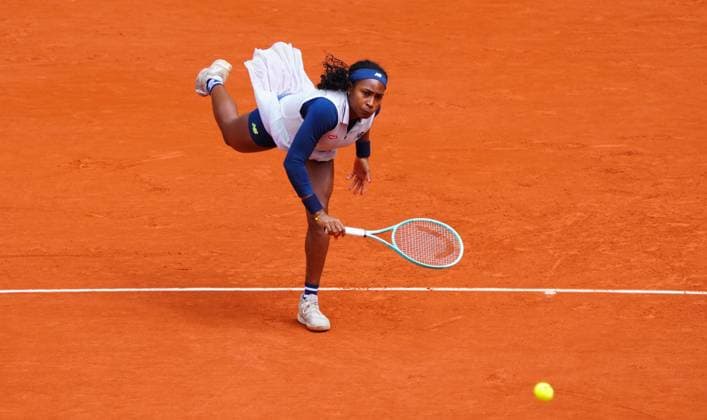 Coco Gauff in third round action French Open Tennis, Day 6, Tennis, Roland Garros, Paris, France - 31 May 2024  Copyright: xJavierxGarcia Shutterstockx 14516281g