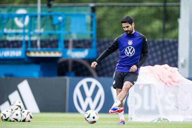 DFB training camp training 31 05 2024 Ilkay Gündogan Germany on the ball DFB training camp training Blankenhain, Golf Spa Resort Weimarer Land on 31 05 2024 Copyright: xBEAUTIFULxSPORTS Wunderlx